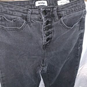 Delaluz Denim High Rise Flare Jeans